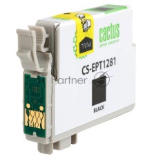 Картридж струйный Cactus CS-EPT1281 черный (10 мл) для Epson Stylus S22/SX125/SX420/SX425