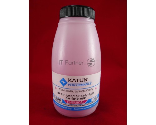 Тонер HP CP 1210/15/1510/18/25/CM 1312 MFP Magenta, химический (фл.45г.) Katun фас. Россия