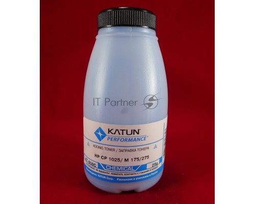 Тонер HP CP 1025/M 175/275 Cyan, химический (фл.25г.) Katun фас. Россия