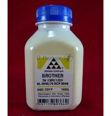 Тонер Brother TN 130Y/135Y HL 4040/50/70/DCP 9040 yellow (фл.100г.) AQC, фас.Россия