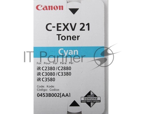 Картридж лазерный Canon C-EXV21 0453B002 голубой (14000 стр.) для Canon IRC2880/3380/3880