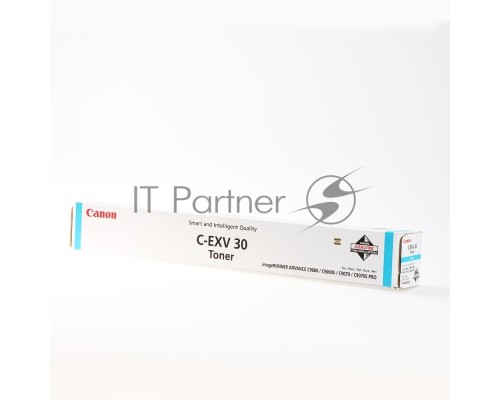 Картридж лазерный CANON C-EXV30 TONER C EUR голубой (54000 стр.) для Canon imageRUNNER C9000, C9060, C9065, C9070