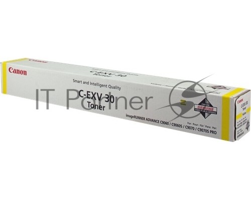 Картридж лазерный CANON C-EXV30 желтый (54000 стр.) для Canon imageRUNNER C9000, C9060, C9065, C9070