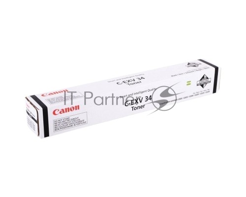 Картридж лазерный Canon C-EXV34BK черный (туба 23000 стр) для Canon iR C9060/C9065/C9070, IR Advance C2000ser/C2020/C2025/C2030