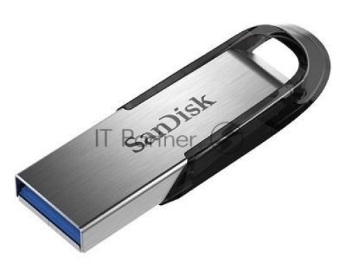 Флеш диск Sandisk 128Gb Cruzer Ultra Flair SDCZ73-128G-G46 USB3.0 серебристый/черный