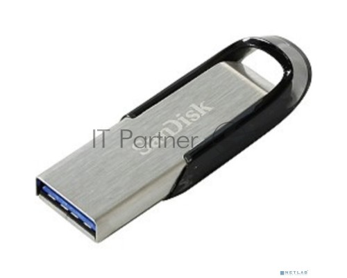 Флеш диск Sandisk 128Gb Cruzer Ultra Flair SDCZ73-128G-G46 USB3.0 серебристый/черный