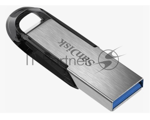 Флеш диск Sandisk 128Gb Cruzer Ultra Flair SDCZ73-128G-G46 USB3.0 серебристый/черный