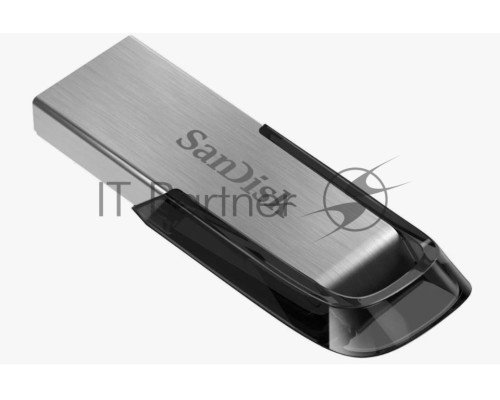Флеш диск Sandisk 128Gb Cruzer Ultra Flair SDCZ73-128G-G46 USB3.0 серебристый/черный