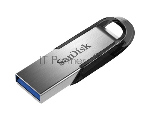 Флеш диск Sandisk 128Gb Cruzer Ultra Flair SDCZ73-128G-G46 USB3.0 серебристый/черный