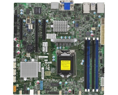Материнская Плата SuperMicro MBD-X11SSZ-F-O Soc-1151 iC236 mATX 4xDDR4 4xSATA3 SATA RAID i210AT/219LM 2хGgbEth Ret Материнская Плата SuperMicro MBD-X11SSZ-F-O Soc-1151 iC236 mATX 4xDDR4 4xSATA3 SATA RAID i210AT/219LM 2хGgbEth Ret