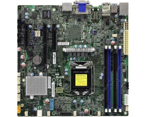 Материнская Плата SuperMicro MBD-X11SSZ-F-O Soc-1151 iC236 mATX 4xDDR4 4xSATA3 SATA RAID i210AT/219LM 2хGgbEth Ret Материнская Плата SuperMicro MBD-X11SSZ-F-O Soc-1151 iC236 mATX 4xDDR4 4xSATA3 SATA RAID i210AT/219LM 2хGgbEth Ret