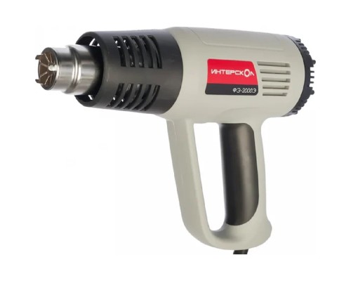 [Пневмоинструмент, Термопистолет] ИНТЕРСКОЛ ФЭ-2000Э Фен строительный [192.0.1.00] {2000Вт, 80-600 °С,поток 300-500л/мин, 0.8кг}