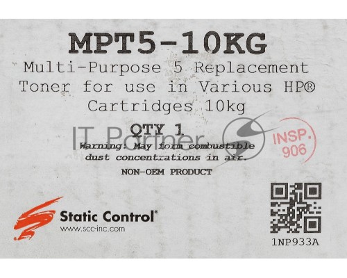 Тонер HP LJ 1200/4100/5000 (пакет. 10кг) универсальный SC Тонер HP LJ 1200/4100/5000 (пакет. 10кг) универсальный SC
