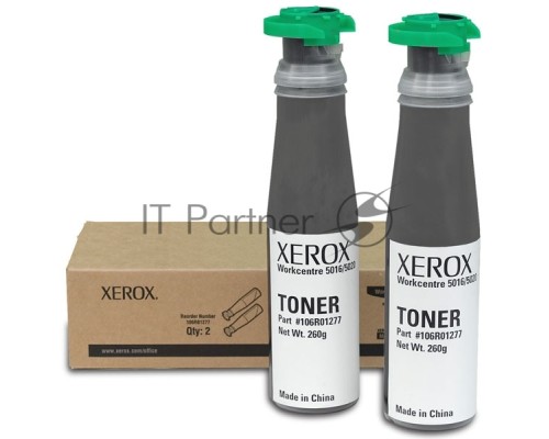 Тонер-картридж набор из 2 Xerox 106R01277 черный для Xerox WC 5020/5016 (2 х 6300 стр)(Channels)