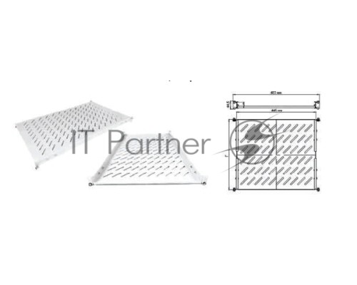 Полка стационарная ITK FS05-800PI 1U нагр.:100кг. 19