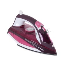 Утюг Vitek VT-1215 (PK) максимальная мощность 2400 Вт.Подошва Ceramic Ultra Care.