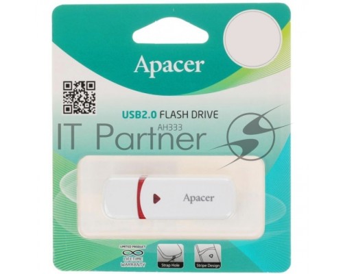 Флэш Диск 16GB Apacer AH333 White