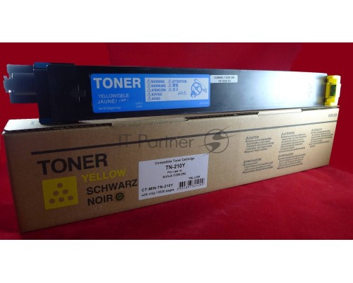 Тонер Konica-Minolta bizhub C250/252 желтый TN-210Y (туба, 260 гр.)  JPN