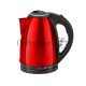 Чайник Centek CT-1068 RED (красный) металл 2л, 2000W, хромированная вставка на крышке