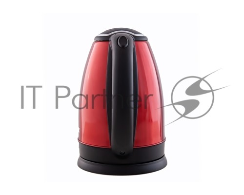 Чайник Centek CT-1068 RED (красный) металл 2л, 2000W, хромированная вставка на крышке