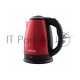 Чайник Centek CT-1068 RED (красный) металл 2л, 2000W, хромированная вставка на крышке
