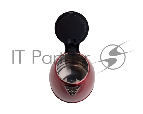 Чайник Centek CT-1068 RED (красный) металл 2л, 2000W, хромированная вставка на крышке