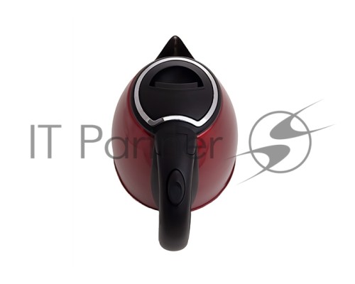 Чайник Centek CT-1068 RED (красный) металл 2л, 2000W, хромированная вставка на крышке