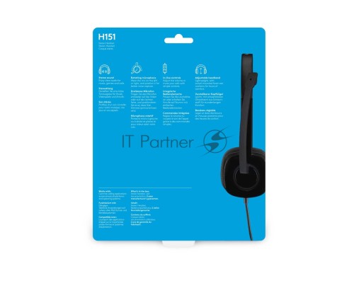 Наушники Logitech Headset H151 Stereo Black