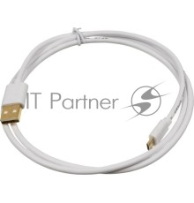 Кабель USB2.0 2A Square USB A (m)/micro USB  B (m) 1м Позолоченные контакты