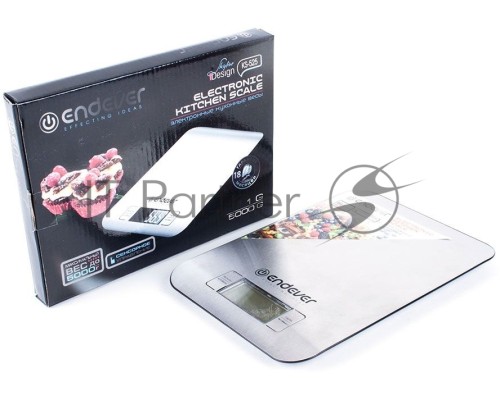 Кухонные весы Endever Skyline KS-525, вес от 2 г до 5 кг. Стальной корпус, LCD-дисплей, авто отключение
