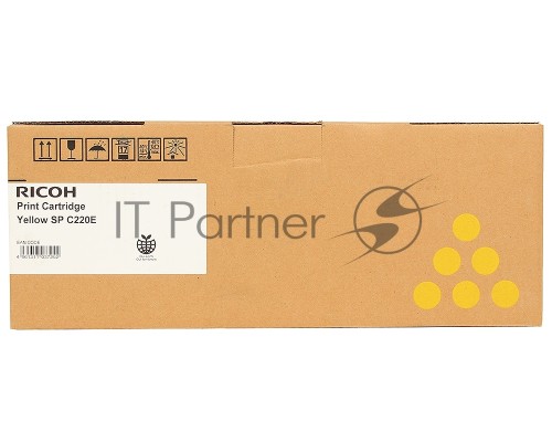 Картридж лазерный Ricoh тип SPC220E желтый для Aficio SP C220S/C221SF/C222SF/ SP C220N/C221N/C222DN/C240DN/C240SF 2300 отпечатков