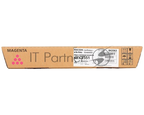 Картридж лазерный Ricoh 841506/842063 тип MPC2551HE малиновый для Aficio MP C2051/C2551, (9500стр.)