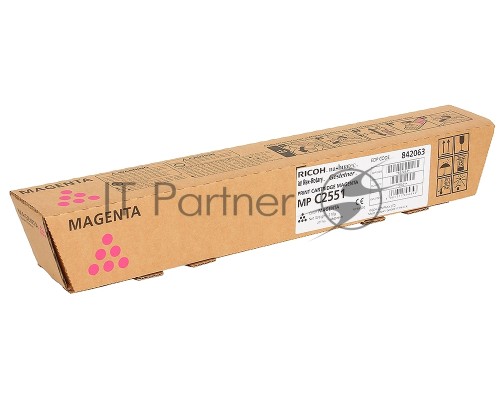 Картридж лазерный Ricoh 841506/842063 тип MPC2551HE малиновый для Aficio MP C2051/C2551, (9500стр.)