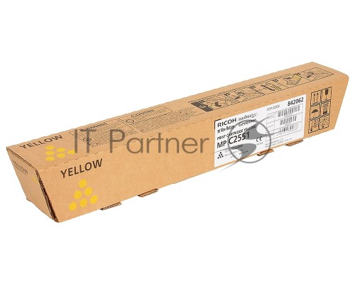 Картридж лазерный жёлтый тип MPC2551HE для Ricoh Aficio MPC2050/C2550/С2051/С2551 (9500стр)