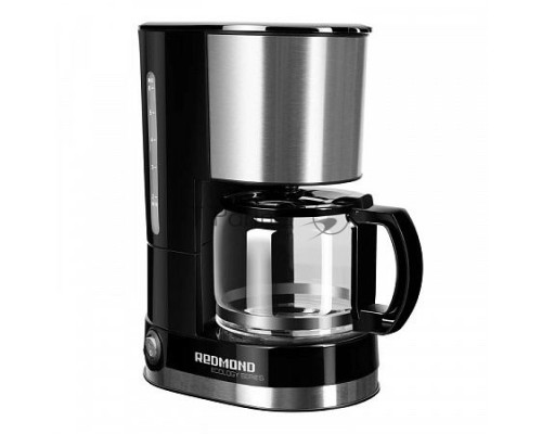Кофеварка капельная Redmond RCM-M1507 черный/серебристый, исп. кофе - молотый, 0.6 л, 600 Вт