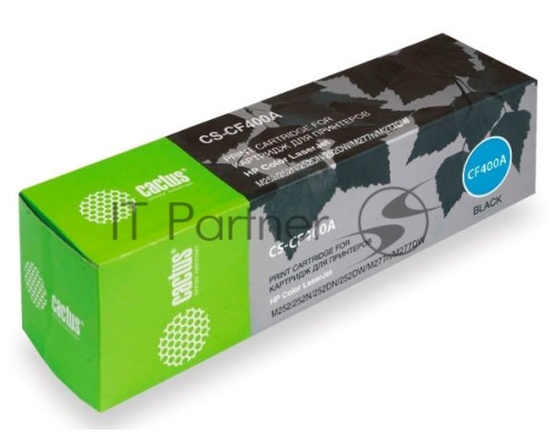 Картридж лазерный Cactus CS-CF400A черный (1500 стр.) для HP CLJ M252/252N/252DN/252DW/M277n/M277DW