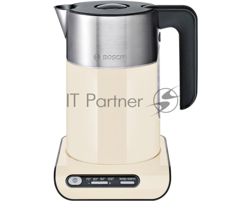 Чайник Bosch TWK8617P бежевый, 2400Вт, нерж сталь/пластик