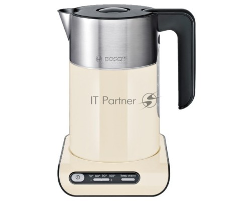 Чайник Bosch TWK8617P бежевый, 2400Вт, нерж сталь/пластик