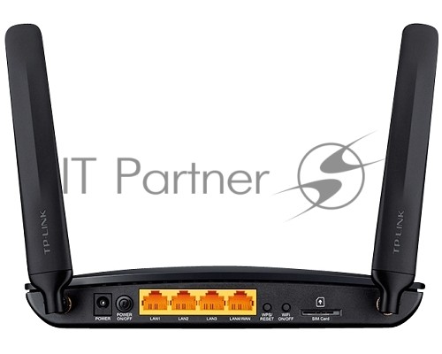 Маршрутизатор беспроводной TP-Link TL-MR6400 10/100BASE-TX/4G черный