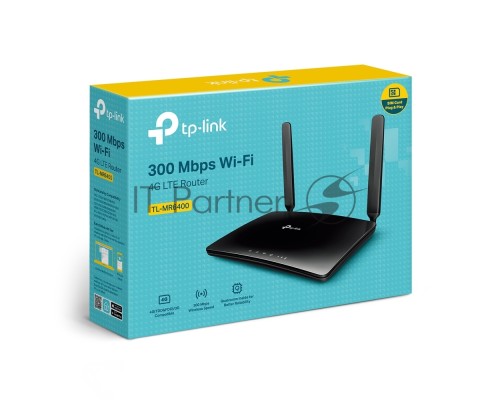 Маршрутизатор беспроводной TP-Link TL-MR6400 10/100BASE-TX/4G черный
