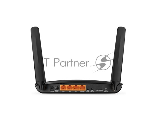 Маршрутизатор беспроводной TP-Link TL-MR6400 10/100BASE-TX/4G черный