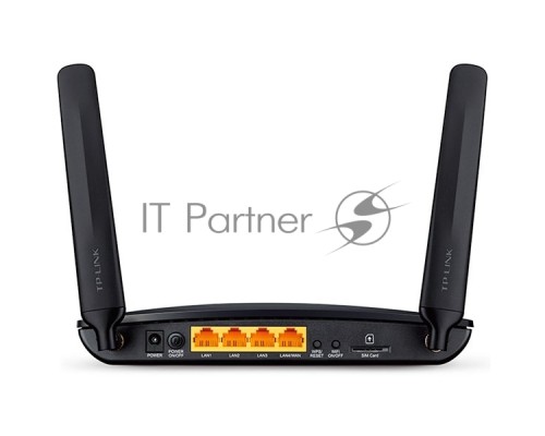 Маршрутизатор беспроводной TP-Link TL-MR6400 10/100BASE-TX/4G черный