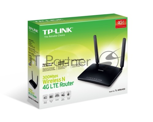 Маршрутизатор беспроводной TP-Link TL-MR6400 10/100BASE-TX/4G черный