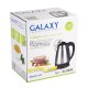 Чайник электрический Galaxy GL 0304, серый, металл, 2000 Вт, 1,8 л, съемный фильтр, шкала уровня воды