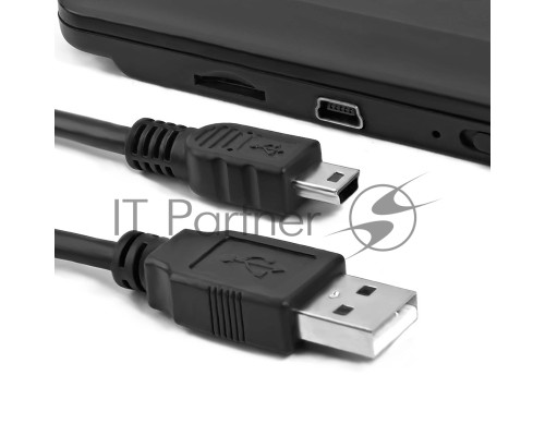 Кабель Greenconnect Кабель интерфейсный USB 2.0 1m Premium AM / mini 5P, 28 / 28 AWG двойное экранирование, антифриз, черный