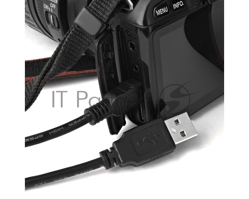 Кабель Greenconnect Кабель интерфейсный USB 2.0 1m Premium AM / mini 5P, 28 / 28 AWG двойное экранирование, антифриз, черный