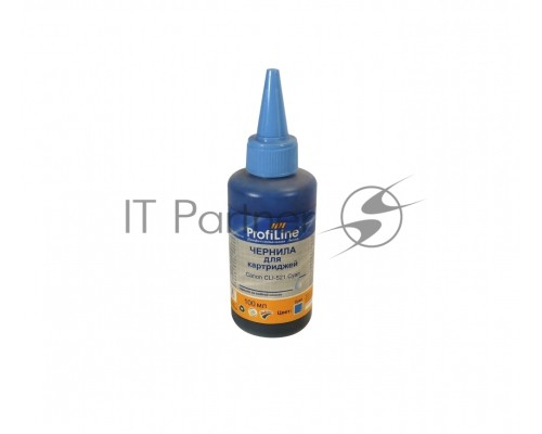 Чернила PL-CLI-521C для принтеров Canon Pixma Ip3600/IP4600/MP540/MP620/MP630/MP980 Cyan 100 мл водн ProfiLine      