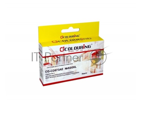 Картридж Colouring CG-CD973AE №920XL Magenta водный (7,5 мл) для принтеров HP officejet 6000/6500/7000