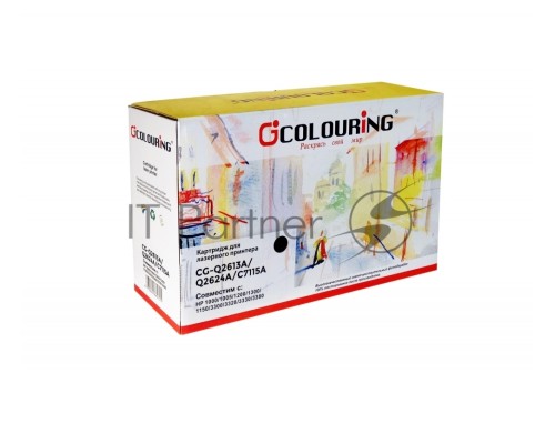 Картридж Colouring CG-Q2613A/Q2624A/C7115A чёрный (2500 стр.) для HP LJ 1000/1005/1200/1300/1150/1150n/1300/1300n/1300xi/3300/3310/3320/3330/3380 Canon LBP-1210