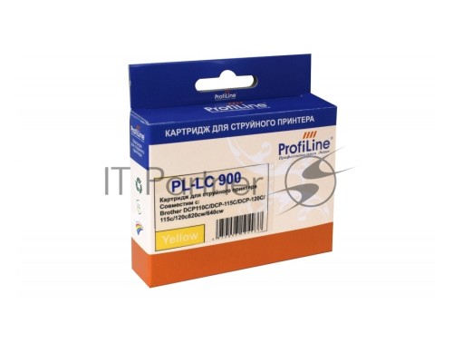 Картридж PL-LC900Y для принтеров Brother DCP110C/DCP-115C/DCP-120C/115c/120c820cw/640cw Yellow водн ProfiLine